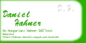 daniel hahner business card